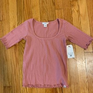 Salmon/pink Billabong halfway there top